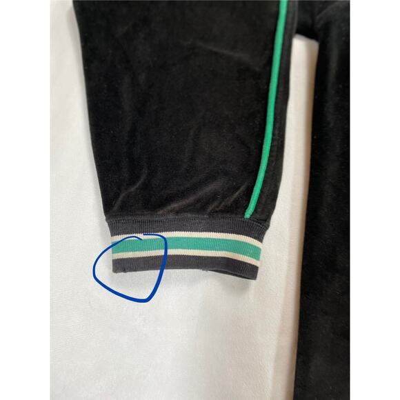 UNK NBA Vintage Boston Celtics Velour Full Zip Track Jacket XL Black - Picture 9 of 15